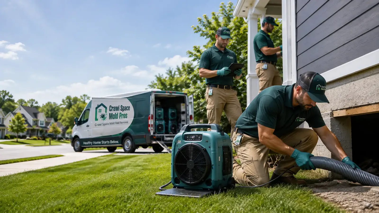 Crawl Space Mold Removal in Wapello, IA